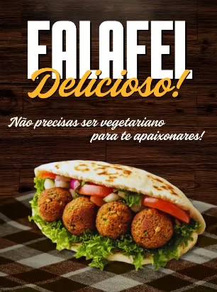 Publicação Royal Bites: "Falafel delicioso! Não precisas de ser vegetariano"